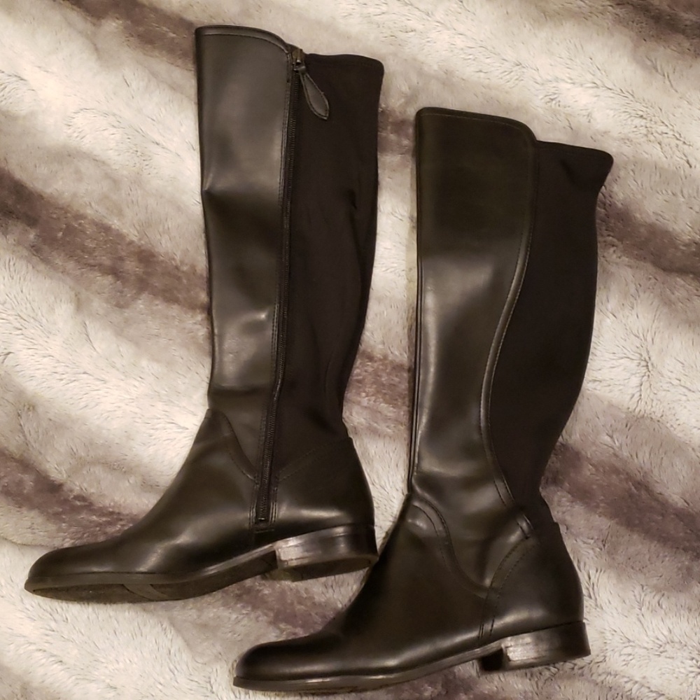 Franco Sarto black knee high boots